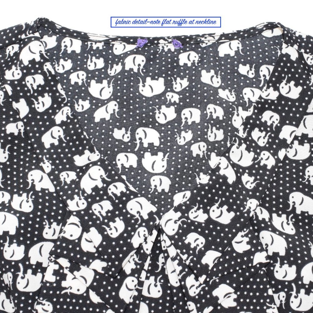 BeBop Elephant Print Drawstring Dress w/ Pockets S - Picture 3 of 5
